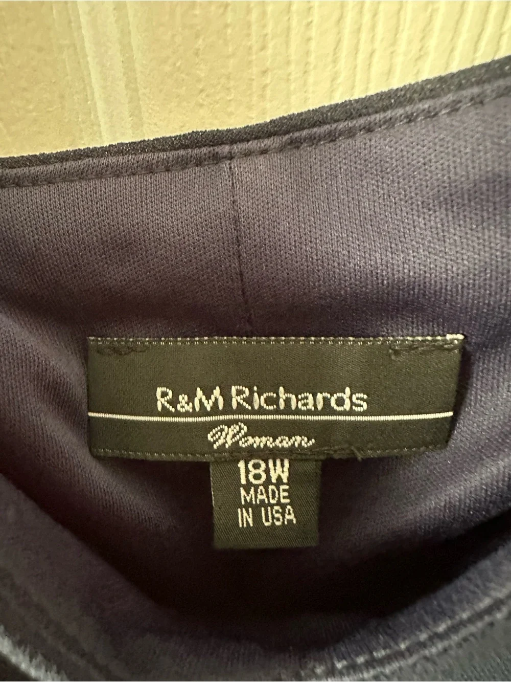 R&M Richards Mother of the Bride Navy Dress with Jacket - Picture 8 of 9